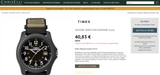 Montre Timex pour homme T42571 à 40,83€
