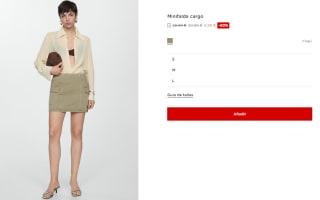 Minifalda tipo cargo para Mujer por 4.99€