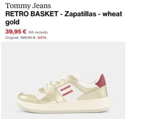 Zapatillas de Mujer Tommy Jeans RETRO BASKET por 33.96€