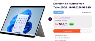 Microsoft Surface Pro X E8R-00004 Platin SQ2 16GB/512GB SSD 13" 2in1 voor €599 bij ibood