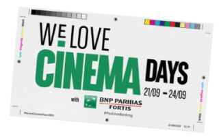 We love cinema days, alle films aan €6 in België