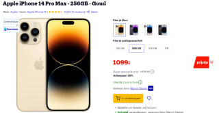 Apple iPhone 14 Pro Max, 256GB opslag Goud voor €1099 bij Bol.com