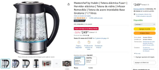 Tetera eléctrica Fuse+ Masterchef by Hukën por $249 | Amazon
