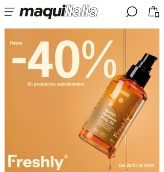 Hasta -40% de Descuento en Freshly.