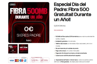 Especial Día del Padre: Fibra 500 Gratuita!! Durante un Año!!