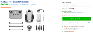 DJI Mini 3 Pro + RC Smart Remote Controller voor €549 bij Coolblue
