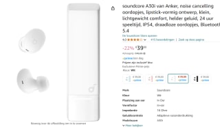 Anker SoundCore A30i Draadloze Bluetooth Noise Cancelling Oordopjes voor €39 bij Amazonvoor €39 @ Amazon NL