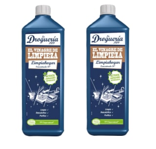 2 Botes de 1L de LA DROGUERIA 1919 Vinagre de limpieza limpiahogar concentrado 14º por 4.35€
