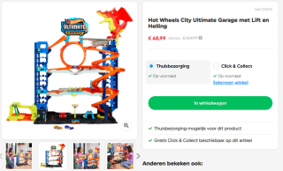 Hot Wheels City Ultimate Garage met Lift en Helling voor €68,99 bij Smyths Toys