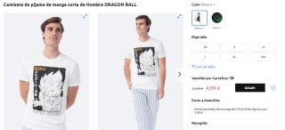 Camiseta de Dragon Ball y Sonic por solo 4,99€