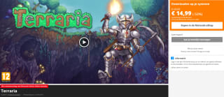 Terraria (voor Nintendo Switch) voor €14,99 in de Nintendo eShop