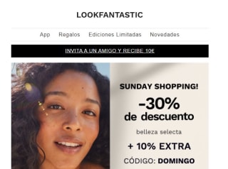 Hasta -30% + 10% EXTRA en Lookfantastic en seleccionados