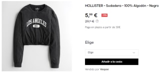 Sudadera para Mujer Hollister por 5.99€
