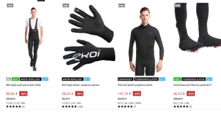 60% korting op alle Fietskleding