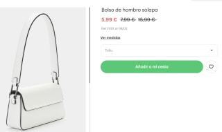 Bolso de hombro solapa por 5.99€