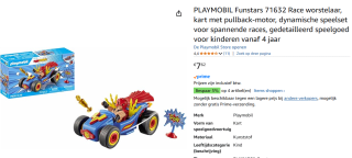 PLAYMOBIL Funstars Race worstelaar voor €7,62 bij Amazon