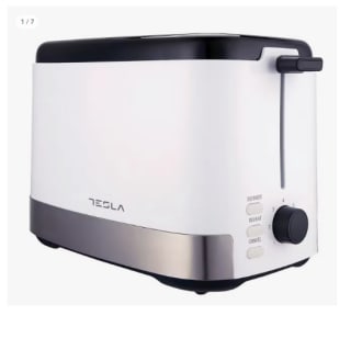 Tostadora TESLA TS300BWX - (800 W, 2 rebanadas, tipo calentador de alambre de nicromo, bandeja para migas extraíble, descongelar, recalentar) por 12.55€