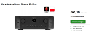 Marantz cinema-receiver7.2-kanaals met 100W versterker voor €861,10 bij Twaiko