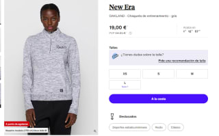 Chaqueta para Mujer New Era OAKLAND por 19€