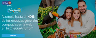 Descuento 35% en Parque de Atracciones de Madrid y Parque Warner Madrid, y hasta un 40% en el resto de parques. Se acumula en Chequeahorro
