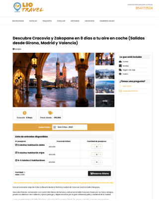 8 días Cracovia y Zakopane en coche + vuelos desde 410€