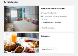Agosto Madrid hotel 4* + desayuno por 122€ precio 2 personas