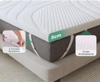 Novilla Topper Viscoelástico colchón gel 120x200 5 cm por 51,99€