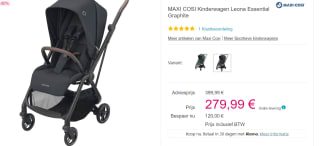 Maxi-Cosi Leona - Kinderwagen - Essential Graphite voor €279,99 bij Pinkorblue