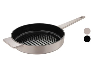 Gietijzeren grillpan Ø 25cm beige of zwart voor €7,17 in de Lidl webshop