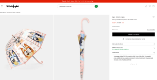 Paraguas estampado de bebé niño por solo 8,99€