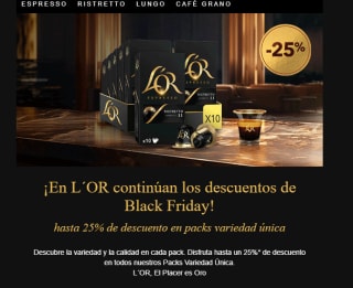 25% descuento en packs variedad única