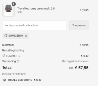 10% extra korting op alles bij stretchshop