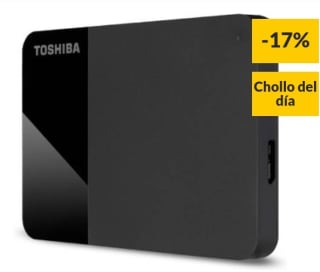 Disco Externo HDD TOSHIBA 1TB por 49,99€.