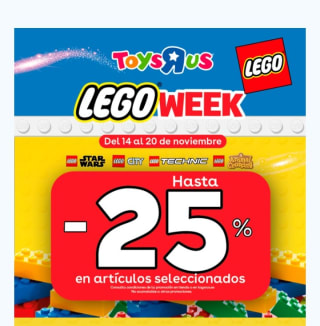 -25% de Descuento en Lego desde ToysRus.