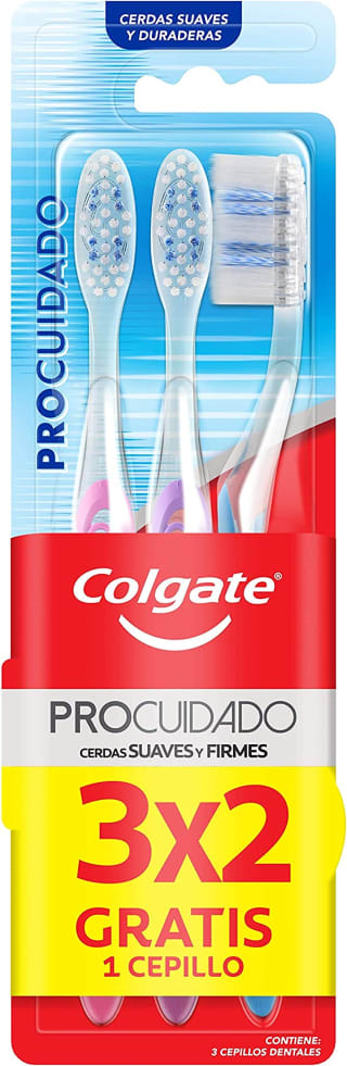 Pack 3 Cepillos Colgate Pro Cuidado a $36 en Amazon
