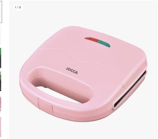 Sandwichera marca Jocca rosa de la línea Sweet por por 16,99€ (10,19€ nuevo usuario)