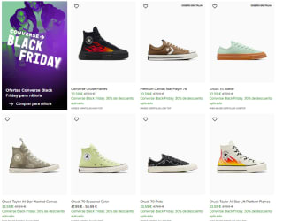 Converse hasta 40% descuento en Black Friday