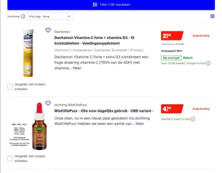 tot 66% korting op vitaminen, mineralen en supplementen bij Bol.com