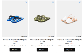 Calzado infantil desde solo 0,99€ grandes ofertas