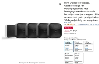 Blink Outdoor IP Camera 4-Pack voor €123,99 bij Amazon