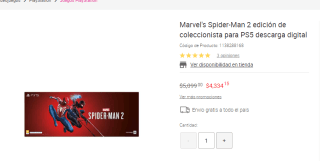 Marvel's Spider-Man 2 edición de coleccionista por $4334