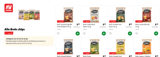 1+1 gratis op Alle Brets chips bij de Jumbo
