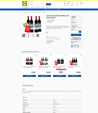 Tramuz vino tinto DO Ribera del Duero Pack 4 por solo 15,99€