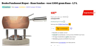Boska Life Collection fondueset koper 4-persoons voor €49,99 bij Bol