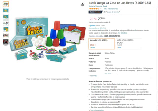 Juego La casa de los retos por 27,86€