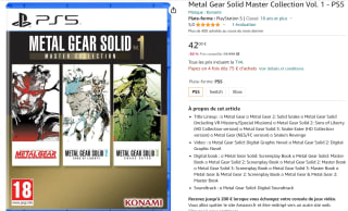 Metal Gear Solid: Master Collection Vol.1 voor €42 bij Amzon