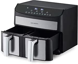 Freidora de Aire sin Aceite, Doble, Gran Capacidad 8L, 1700W por 40,63€