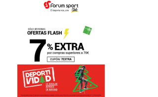 7% descuento por compras de 70€ en Forum Sport