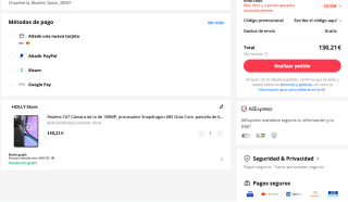 Móvil Realme C67 8GB 256GB a tan solo 130,21€