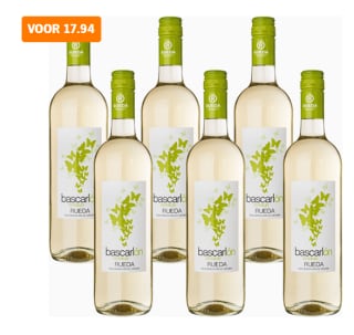 Bascarlon rueda Verdejo doos 6 x 0,75 l voor €17,94 bij de AH